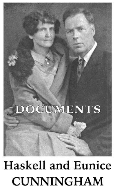 Haskell and Eunice Cunningham documents pickndawg